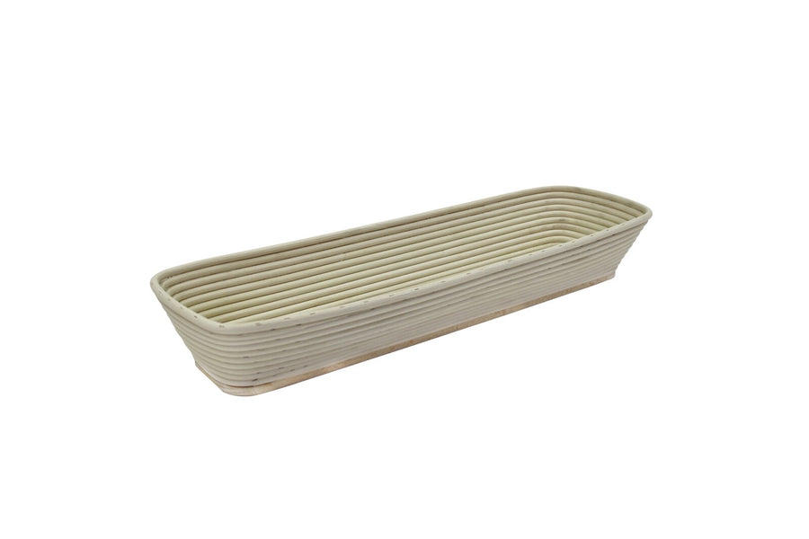 Schneider bread banneton / proofing basket, long, square head 550 x 160 mm, 4000 g.