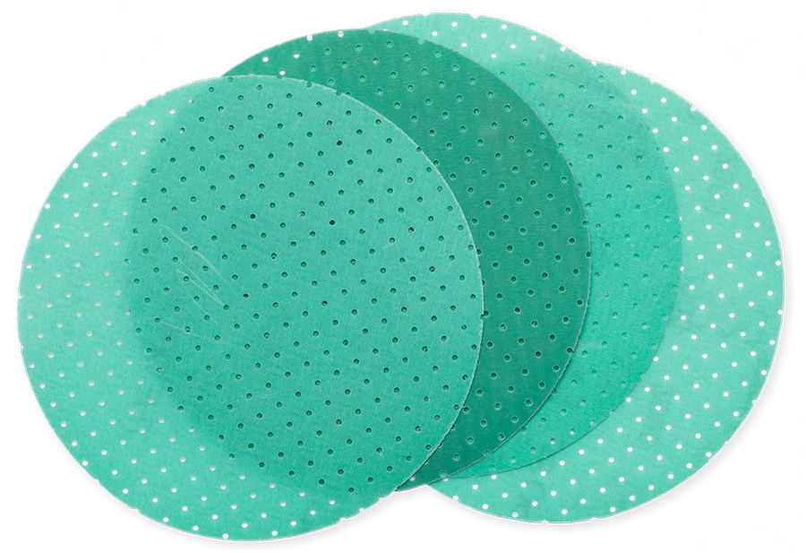 JÖST Crystal Green Ø 50–150 mm Klett-Schleifscheiben – Körnung 800–2000 | Größen & Körnungen wählbar