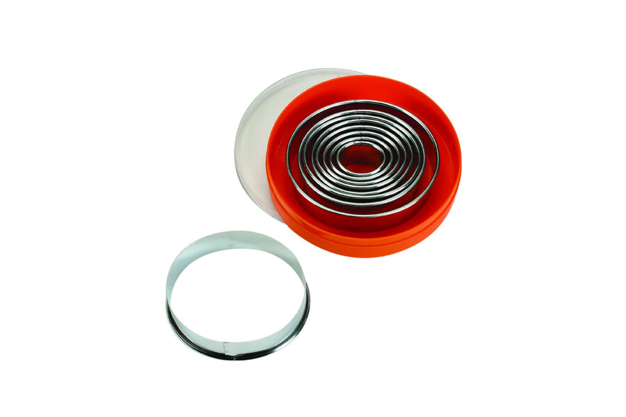 Schneider Ausstechersatz oval, glatt 9-tlg., Edelstahl, Materialstärke: 0,4