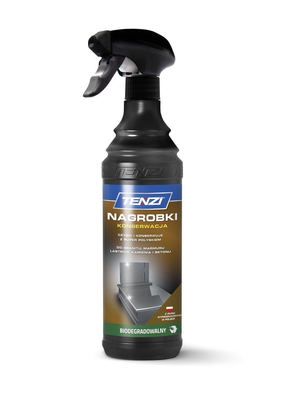 Tenzi Grabstein-Pflege (Nagrobki Konserwacja) Grabsteinpflege 600 ml – Sprühflasche