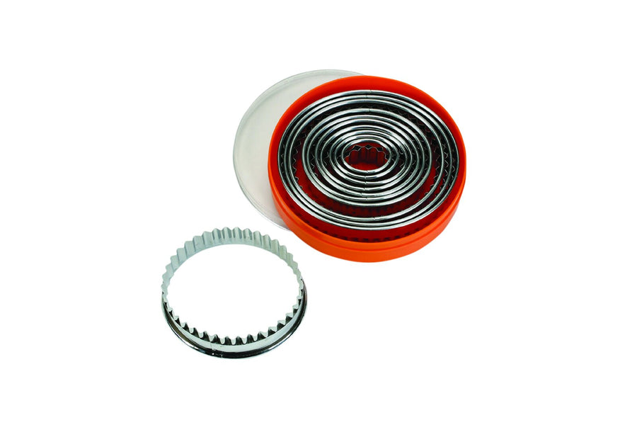 Schneider Ausstechersatz oval, gezackt 12-tlg., Edelstahl, Materialstärke: 0,4