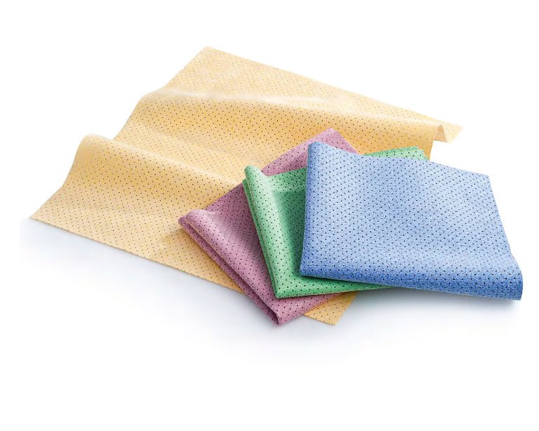 Mega Clean Mikrofaser Kunstledertuch gelocht grün, 40 x 35 cm – Profi Fensterleder Ersatz Autoleder