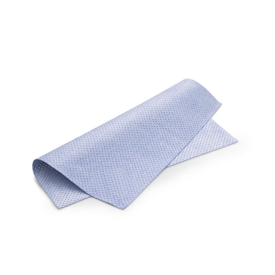Mega Clean Mikrofaser Kunstledertuch gelocht blau, 40 x 35 cm – Profi Fensterleder Ersatz Autoleder