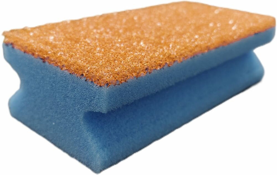 ARCORA Longlife Sponge Griffvliesschwamm, Blau-Orange, 150 x 70 x 45 mm, 100 Stück