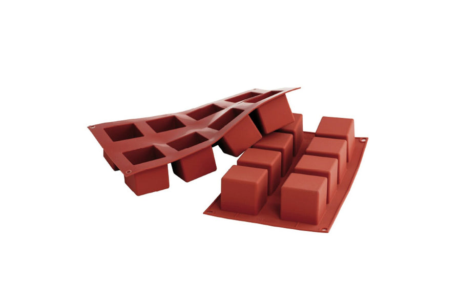 Schneider Silikonbackform Kubus, 50 x 50 mm, Höhe: 50 mm