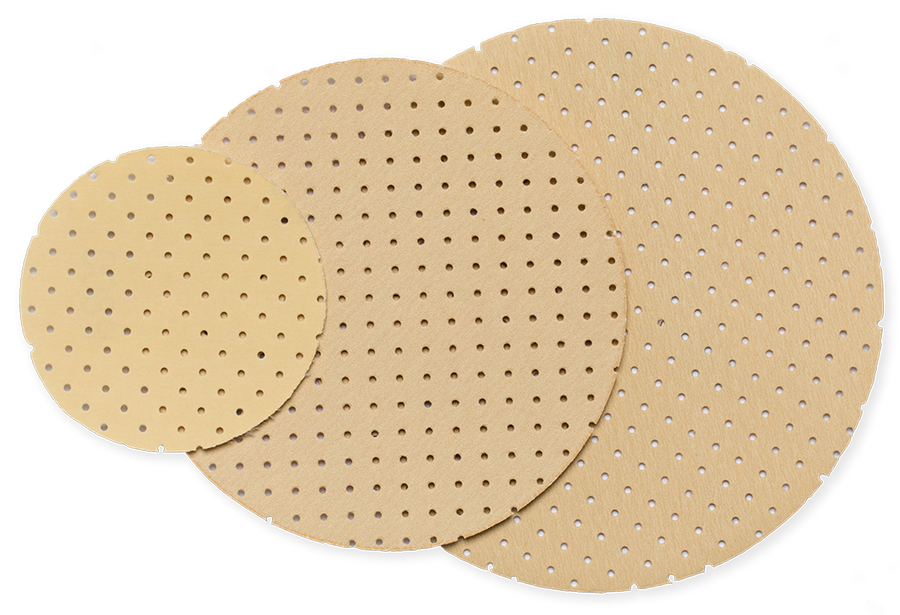 JÖST Superpad P gold Ø 50–150 mm Klett-Schleifscheiben – Körnung P40–P600 | Varianten wählbar