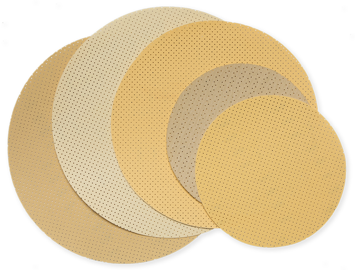 JÖST Superpad P gold Ø 300–430 mm Klett-Schleifscheiben – Körnung P80–P600 | Größen & Körnungen wählbar