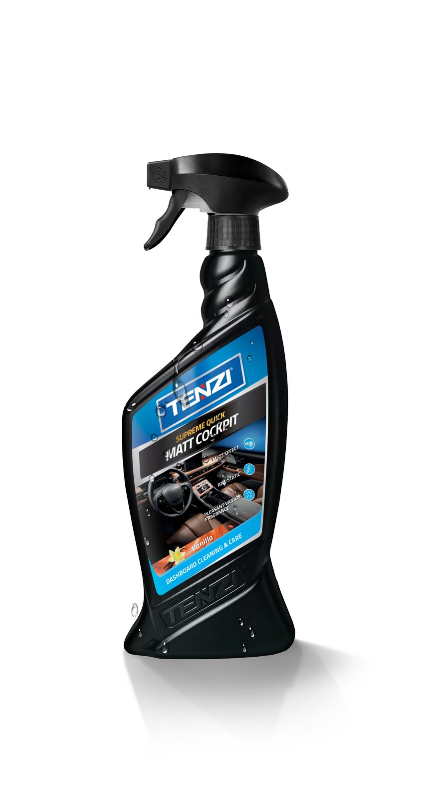 Tenzi Detailer Matt Cockpit Vanilla Cockpitpflege matt 600 ml – Sprühflasche mit Trigger