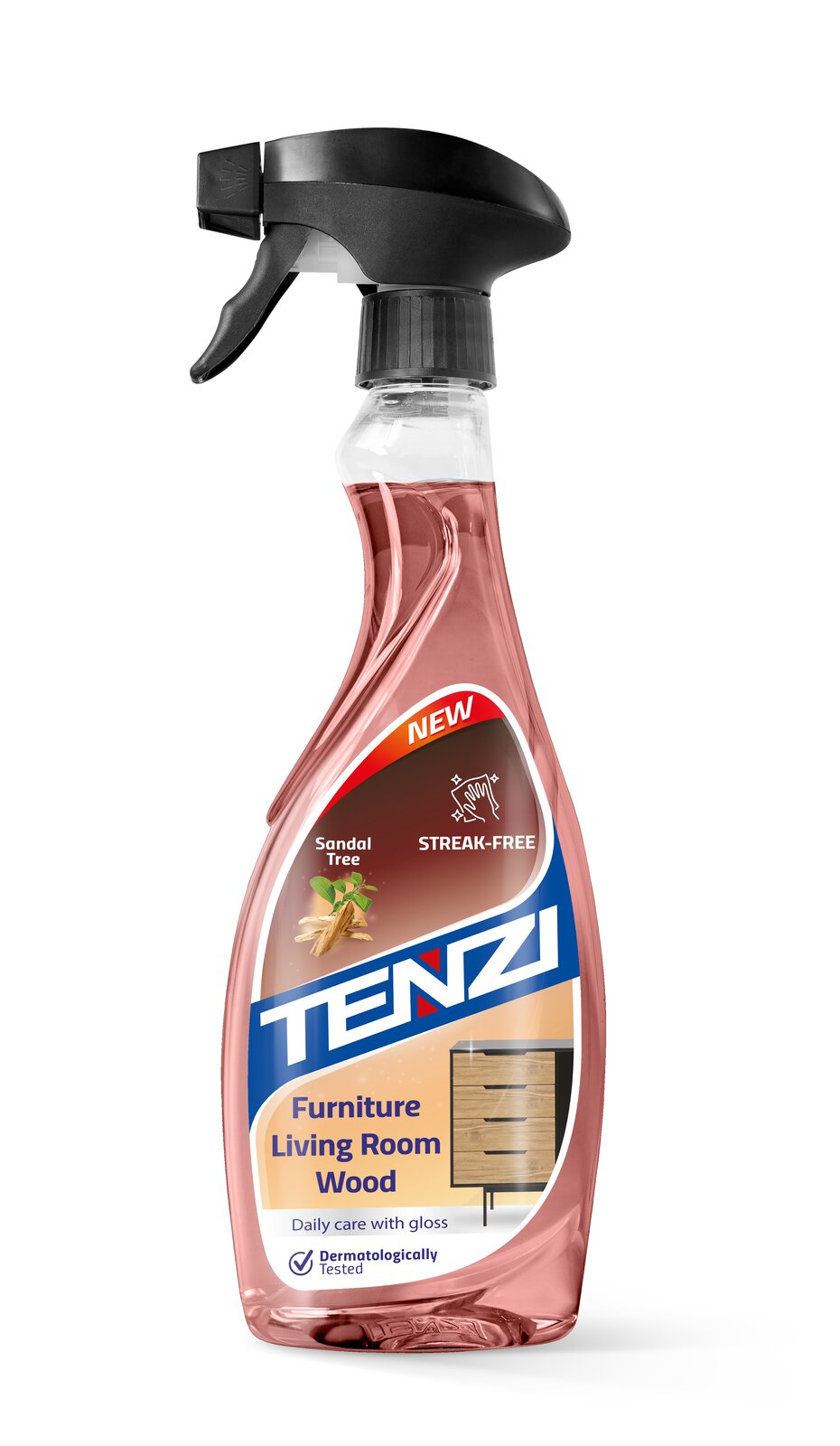 Tenzi Home Pro Möbel & Holz Möbelpflege Holzreiniger 0,5 L – Sprühflasche