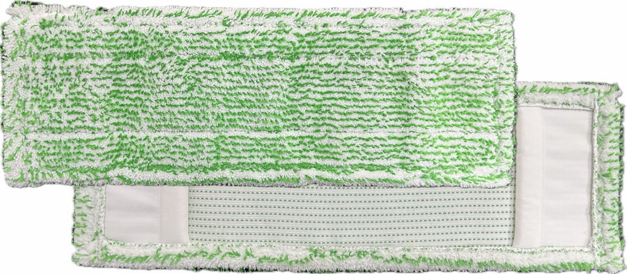 ARCORA Excellent FC-Mopp Microfaser-Moppbezug mit Farbcodierung ohne Deckblatt, Grün-Weiß, 40 cm, 75 Stück
