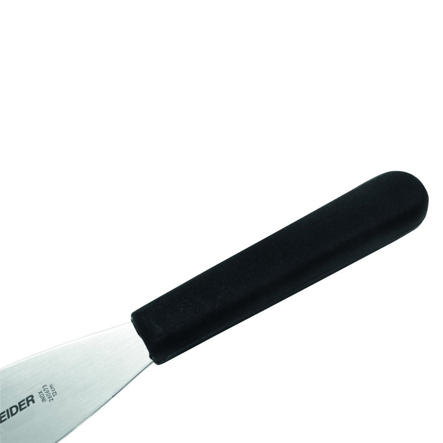Schneider Streichmesser mit Wellenschliff, Griff schwarz, 12 cm