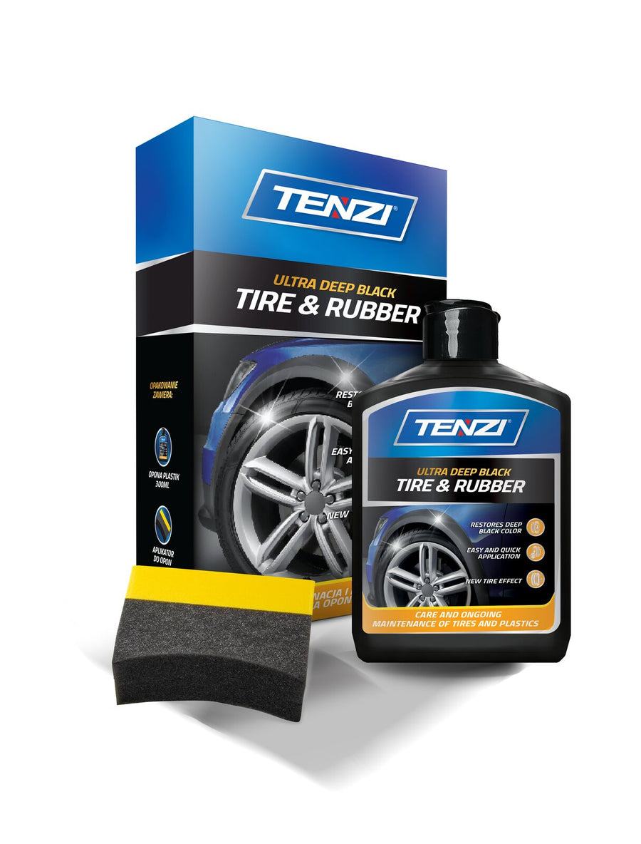 Tenzi Detailer Tire & Rubber Reifen- & Kunststoffpflege mit Quarz 300 ml – Flasche im Faltkarton