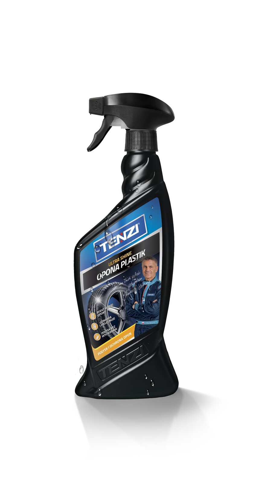 Tenzi Detailer Tire & Plastic Spray Reifen- & Kunststoffpflege 600 ml – Sprühflasche mit Trigger