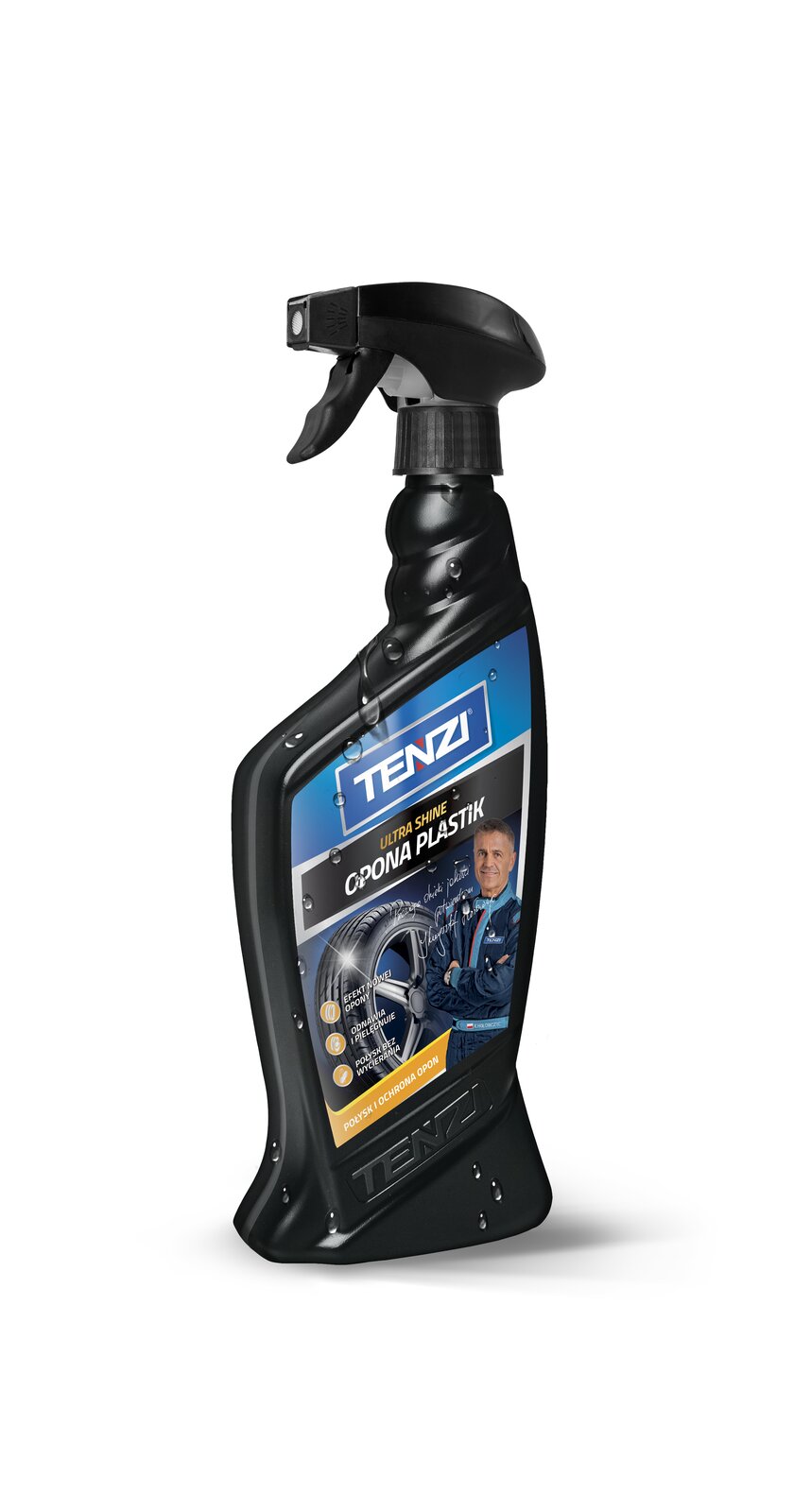 Tenzi Detailer Tire & Plastic Spray Reifen- & Kunststoffpflege 600 ml – Sprühflasche mit Trigger
