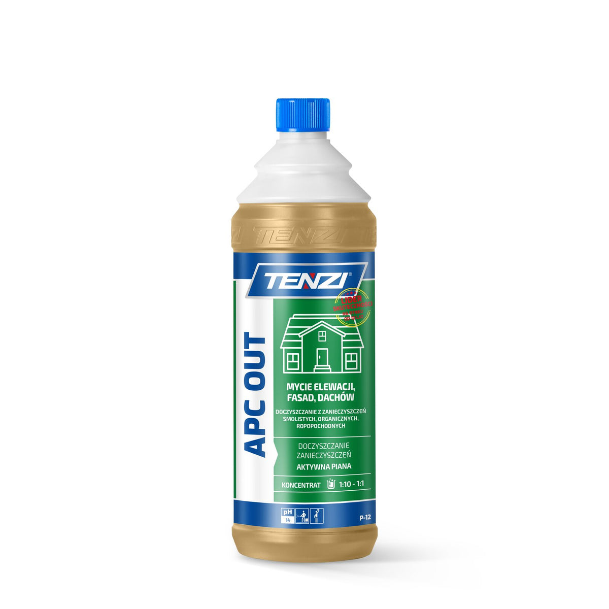 Tenzi APC Out Fassadenreiniger Konzentrat 1 L – Flasche mit Verschluss