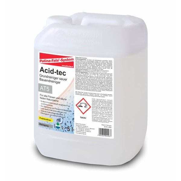 Patina-Fala Acid Tec киселинен препарат за отстраняване на варовик и основно почистване 5 л – туба