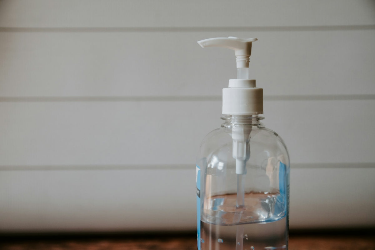 Pumpflasche mit Händedesinfektion