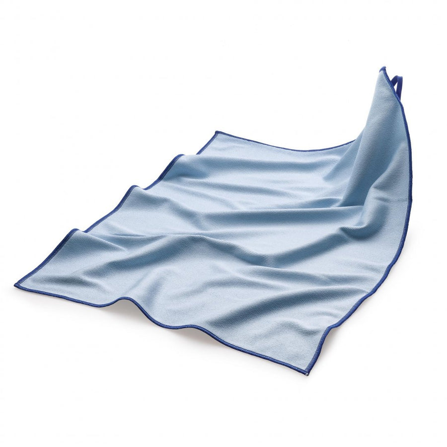 Mega Clean Mikrofaser Polier- & Geschirrtuch blau, 50 x 70 cm – Profi Gläsertuch Gastro