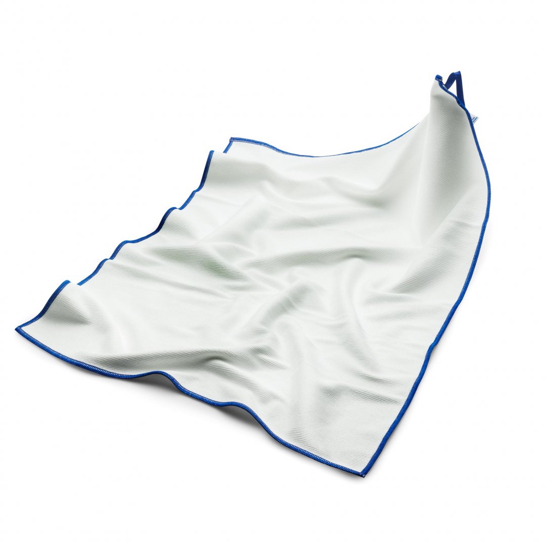 Mega Clean Mikrofaser Polier- & Geschirrtuch weiß, 50 x 70 cm – Profi Gläsertuch Gastro
