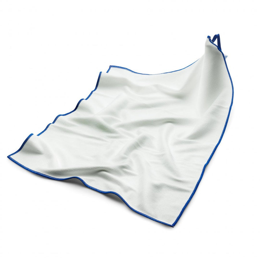 Mega Clean Mikrofaser Polier- & Geschirrtuch weiß, 50 x 70 cm – Profi Gläsertuch Gastro