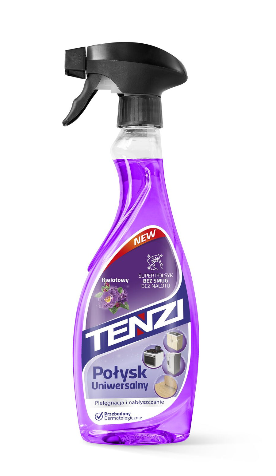 Tenzi Home Pro Universal-Glanzreiniger Universalreiniger mit Glanz 0,5 L – Sprühflasche