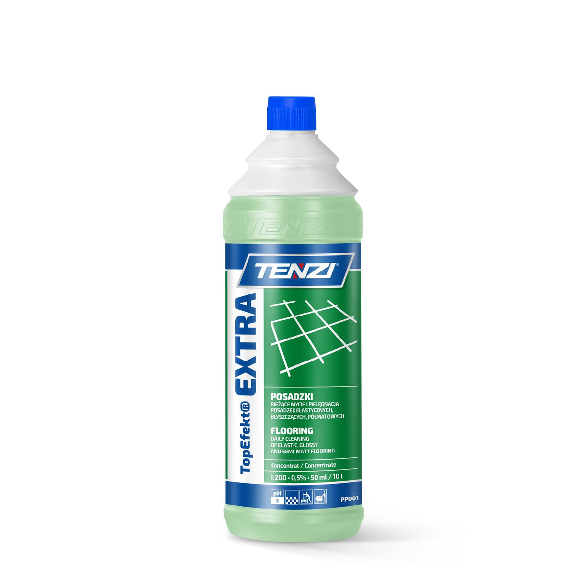 Tenzi TopEfekt EXTRA Bodenreiniger Konzentrat 1 L – Flasche mit Verschluss
