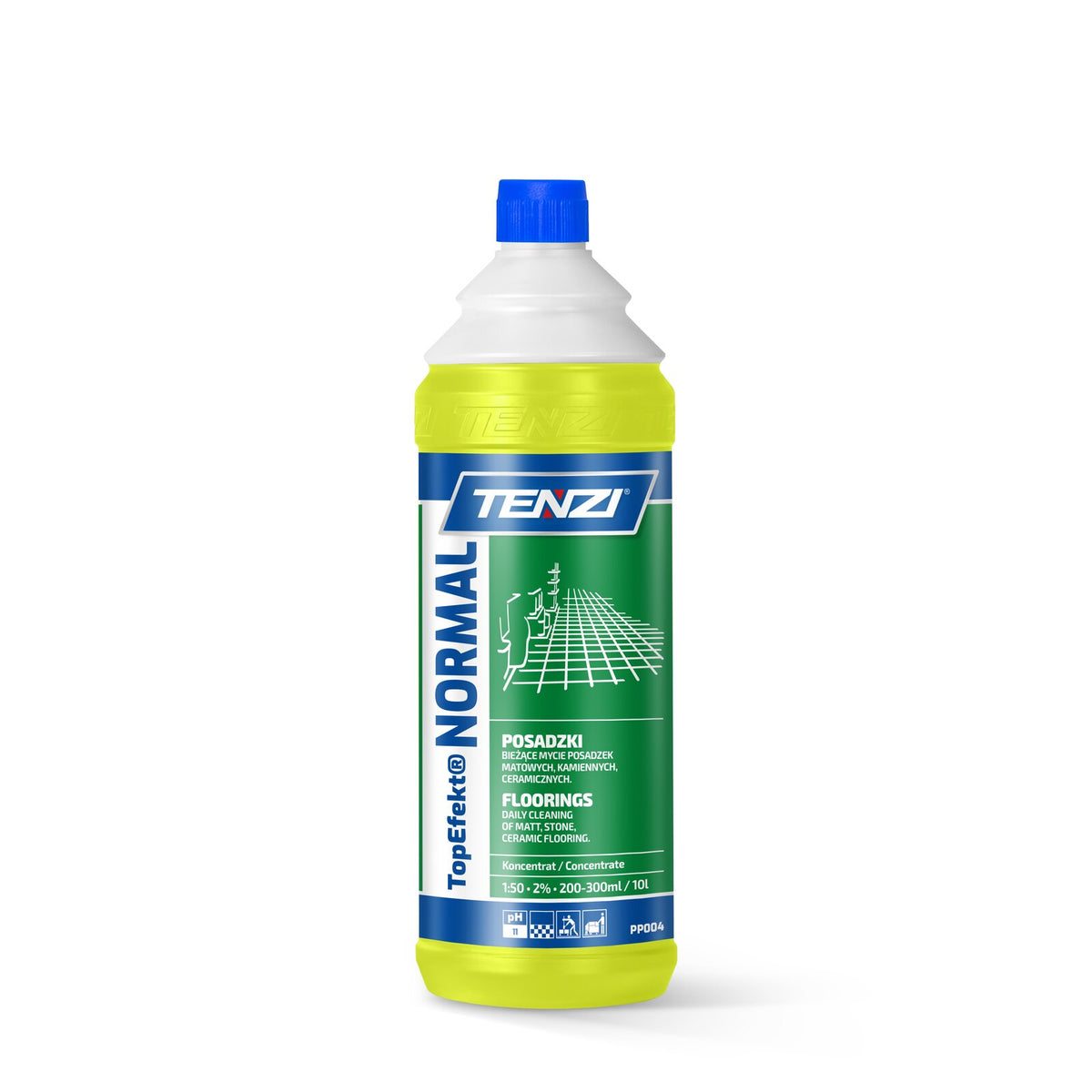 Tenzi TopEfekt NORMAL Bodenreiniger Konzentrat 1 L – Flasche mit Verschluss