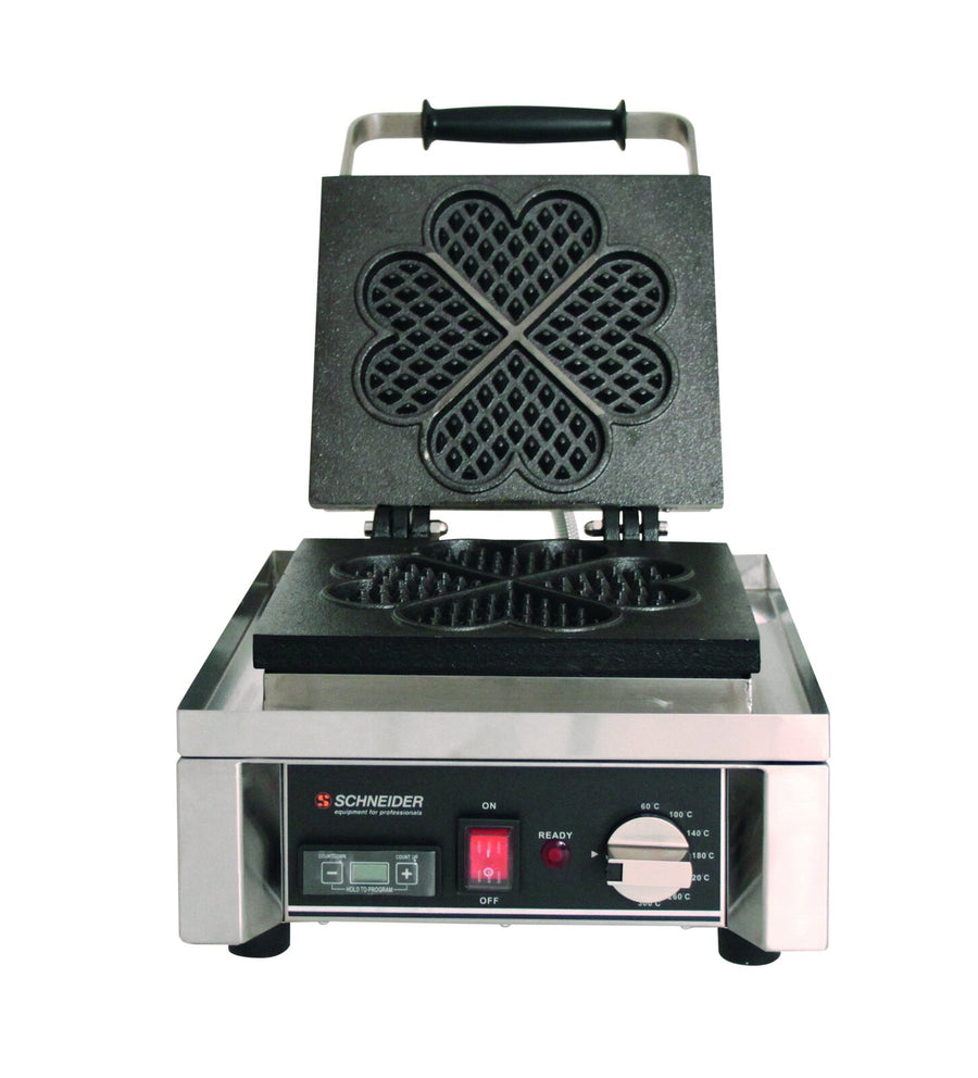 Schneider "Kalp" Waffle Makinesi, 4 kalp için