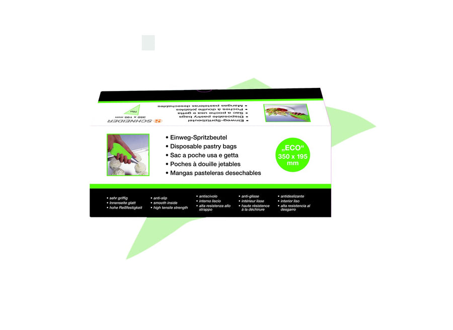 Schneider Einweg-Spritzbeutel, PE, 350 x 195 mm, 70 µ – 100 Stück