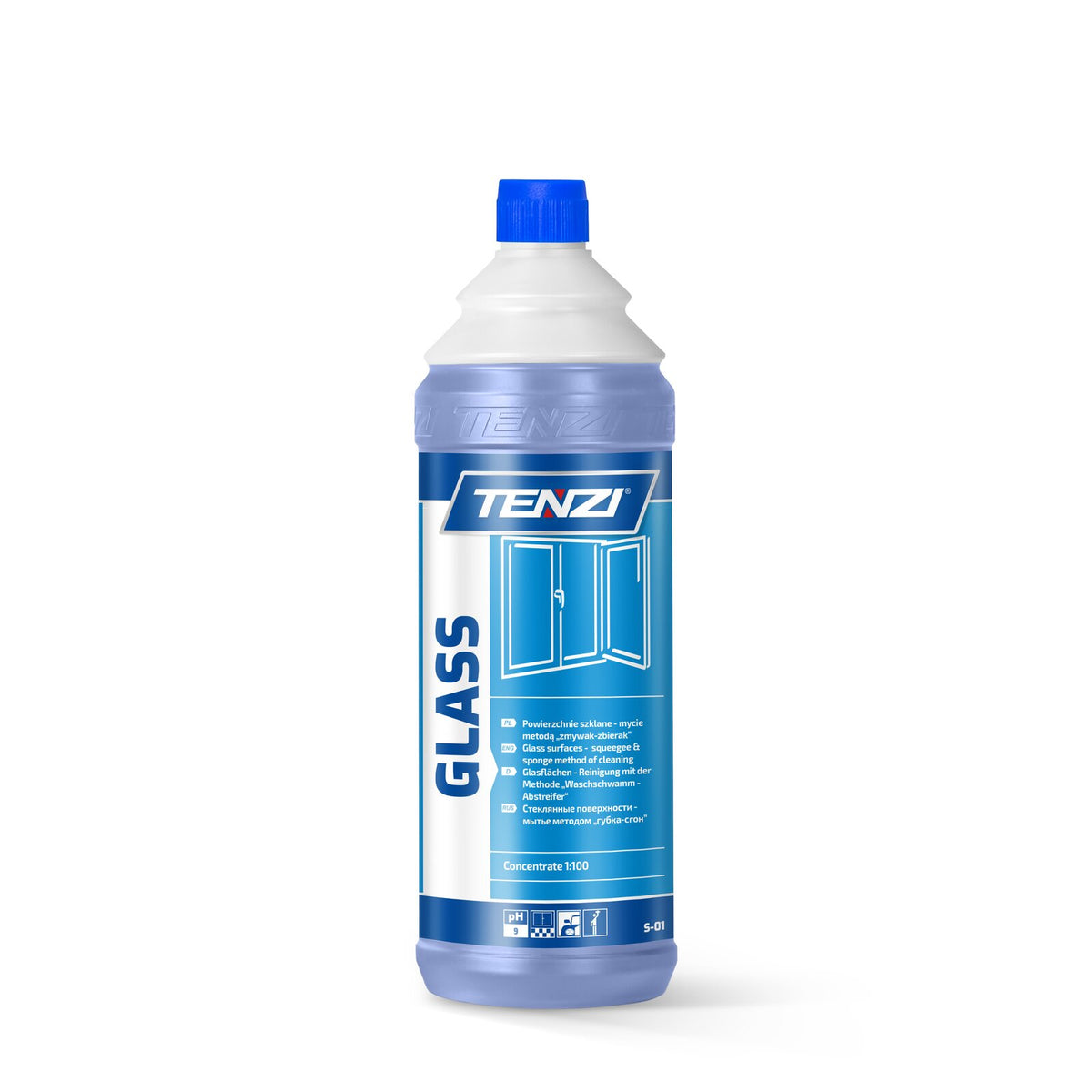 Tenzi Glass Fensterreiniger Konzentrat 1 L – Flasche