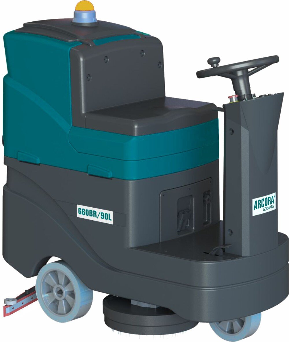 ARCORA Ro-Man 660BR/90L Aufsitz-Scheuersaugmaschine – Komplettset