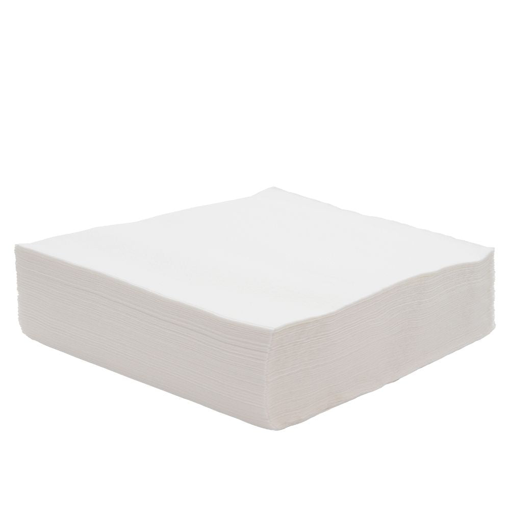 Салфетки бели 33x33 см, 1/4 сгъване, 1-пластови, 5000 броя