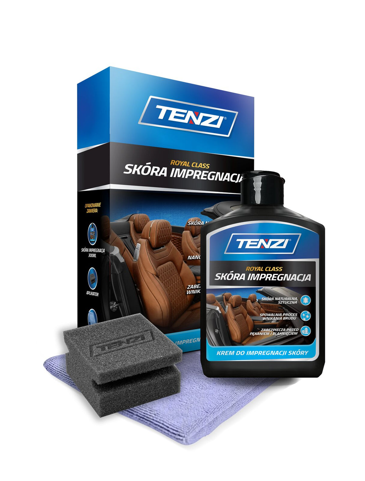 Tenzi Detailer Leather Conditioner Lederimprägnierung & Pflegecreme 300 ml – Flasche im Faltkarton