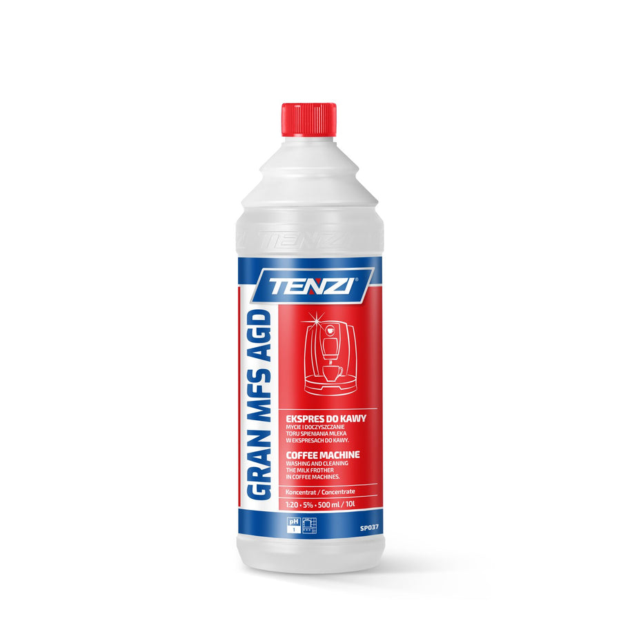 Tenzi Gran MFS AGD Milchsystemreiniger für Kaffeemaschinen 1 L – Flasche