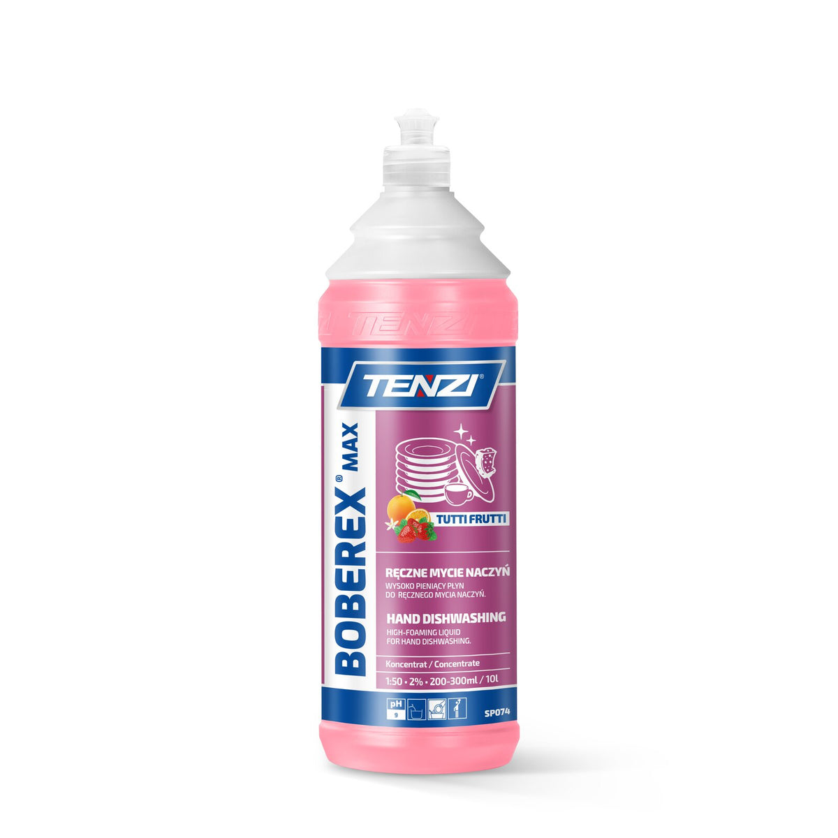 Tenzi Boberex Max Tutti Frutti Geschirrspülmittel Konzentrat 1 L – Flasche
