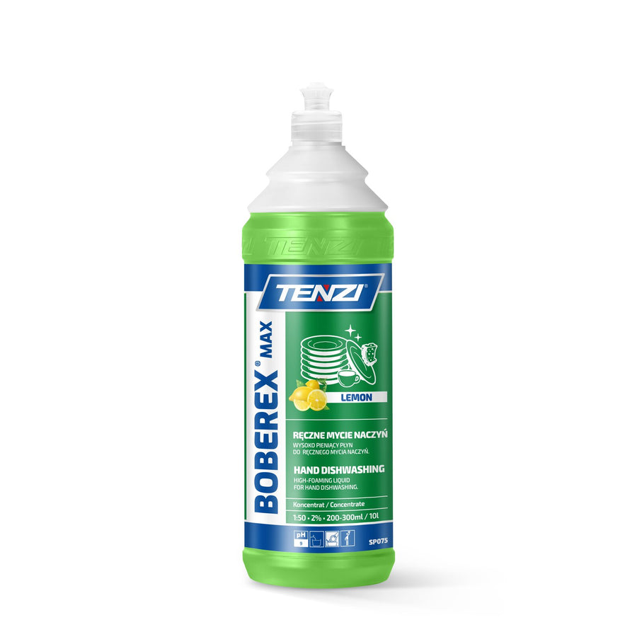 Tenzi Boberex Max Lemon Geschirrspülmittel Konzentrat Zitrone 1 L – Flasche