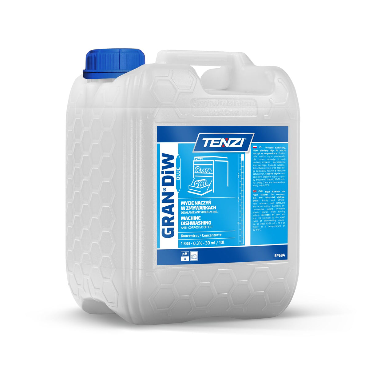 Tenzi Gran Diw Blue Maschinen-Geschirrspülmittel Konzentrat 20 L – Kanister