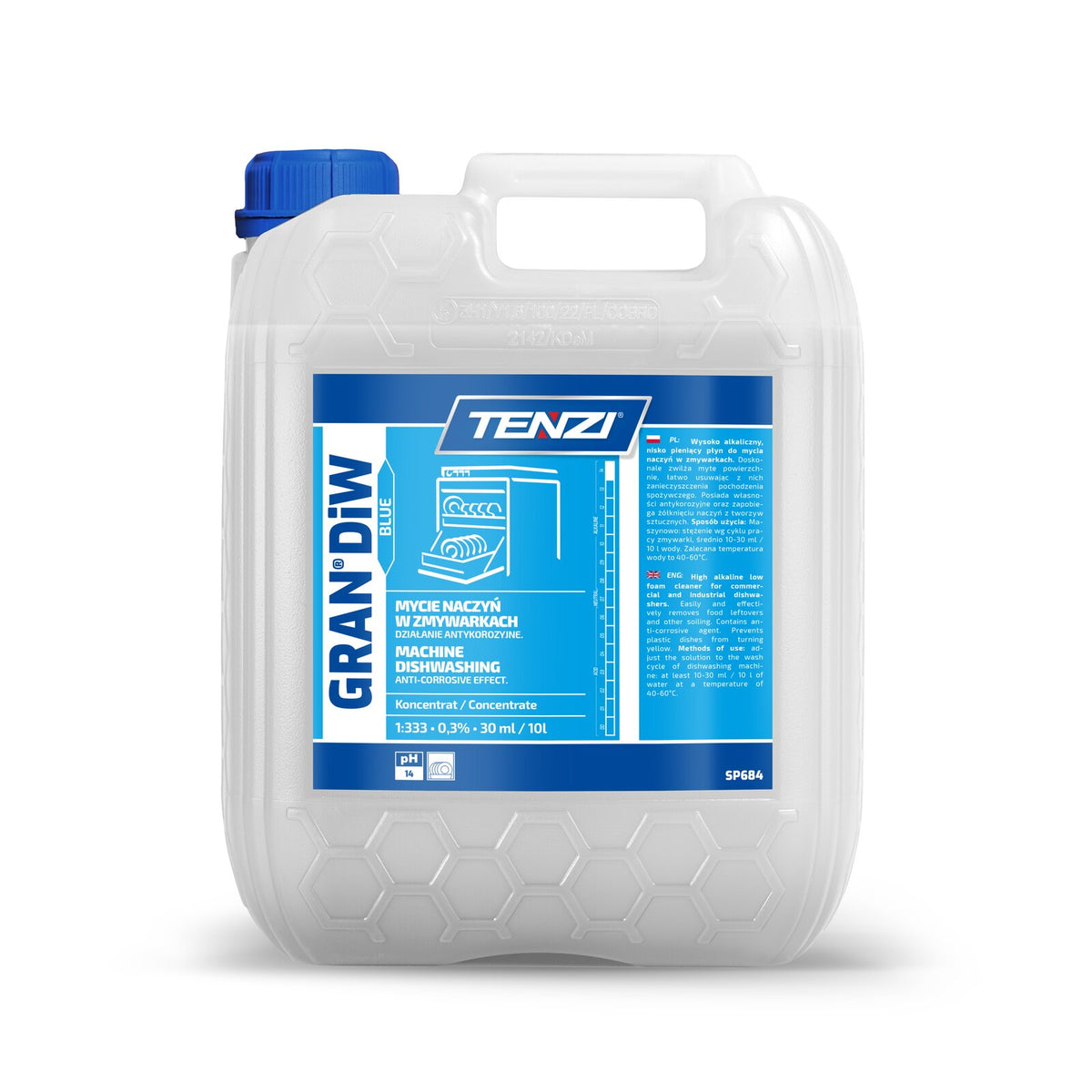 Tenzi Gran Diw Blue Maschinen-Geschirrspülmittel Konzentrat 20 L – Kanister