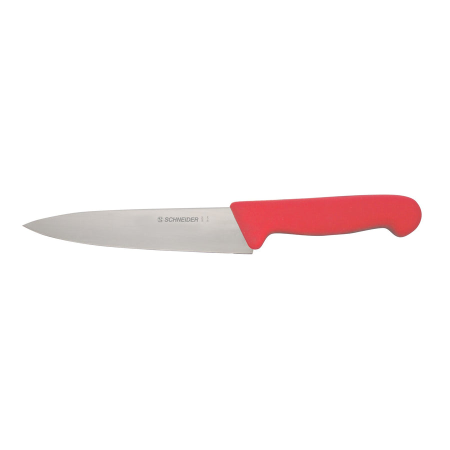Schneider Kochmesser - schmale Klinge, Größe: 16 cm - Griff rot