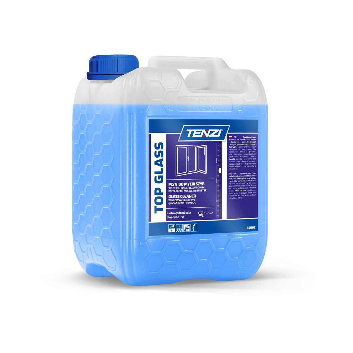 Tenzi Top Glass Glasreiniger gebrauchsfertig 10 L – Kanister