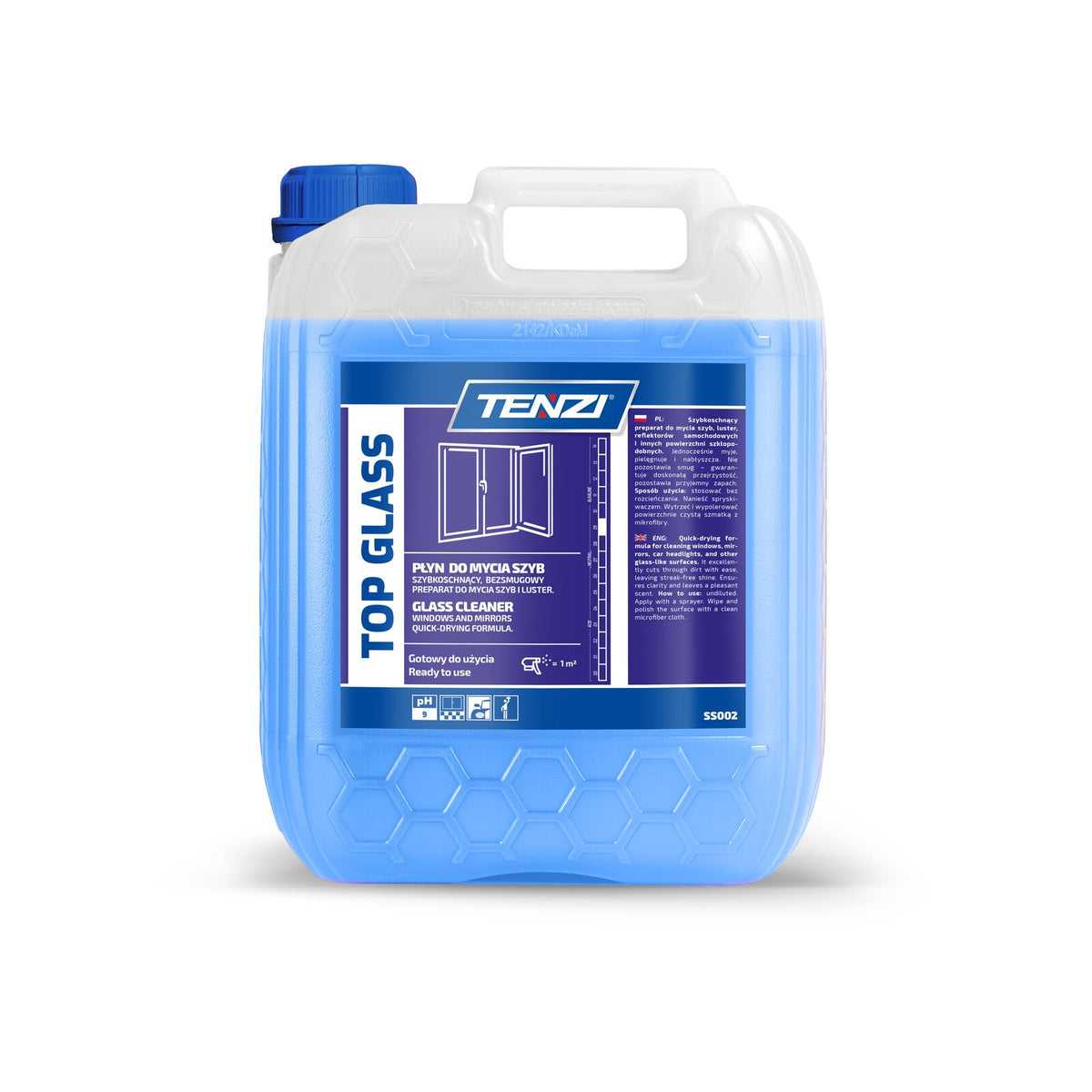 Tenzi Top Glass Glasreiniger gebrauchsfertig 10 L – Kanister