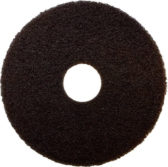 ARCORA Superpad Dunkelbraun 10 Zoll / 254 mm – Trockengrundreinigung unempfindlicher Beläge, 5 Stück