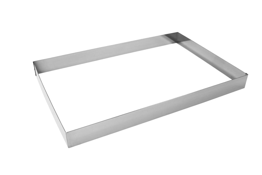 Schneider "Rectangle" Cake Ring, stainless steel, 380 x 580 x 50 mm