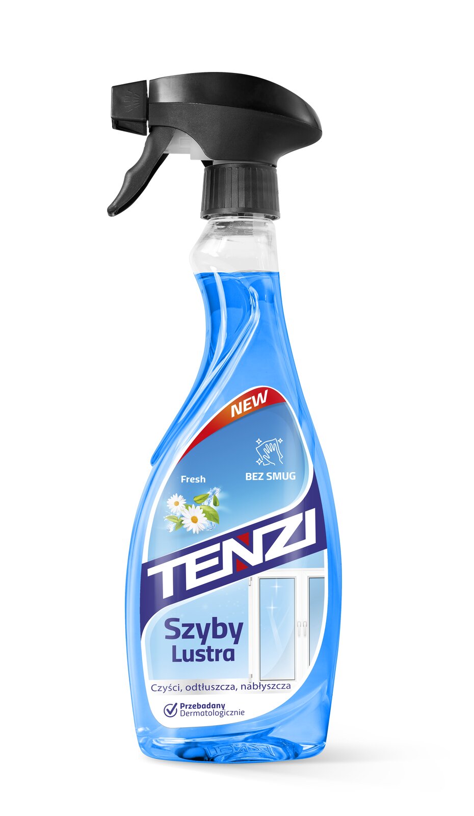 Tenzi Home Pro Glas & Spiegel Glasreiniger 0,5 L – Sprühflasche