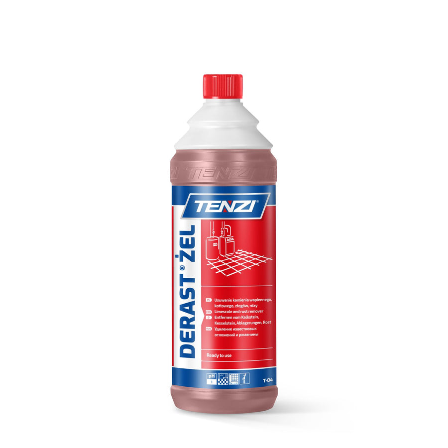Tenzi Derast ŻEL Gel Rost- und Kalkentferner 1 L – Flasche mit Schraubverschluss