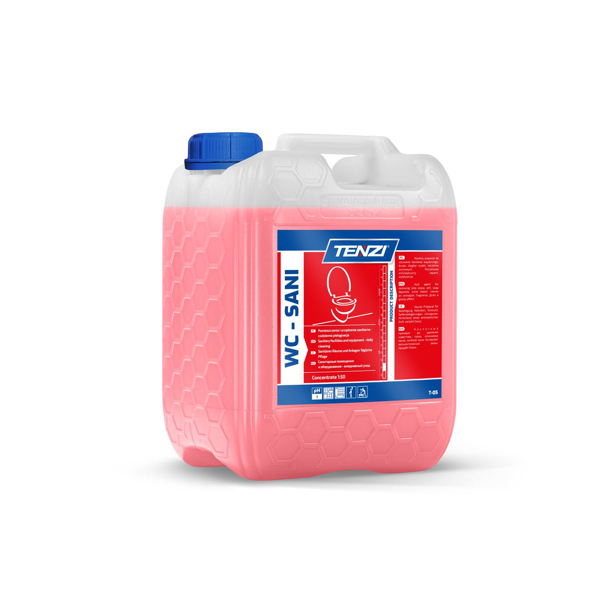Tenzi WC-Sani Gel-Sanitärreiniger Konzentrat 5 L – Kanister