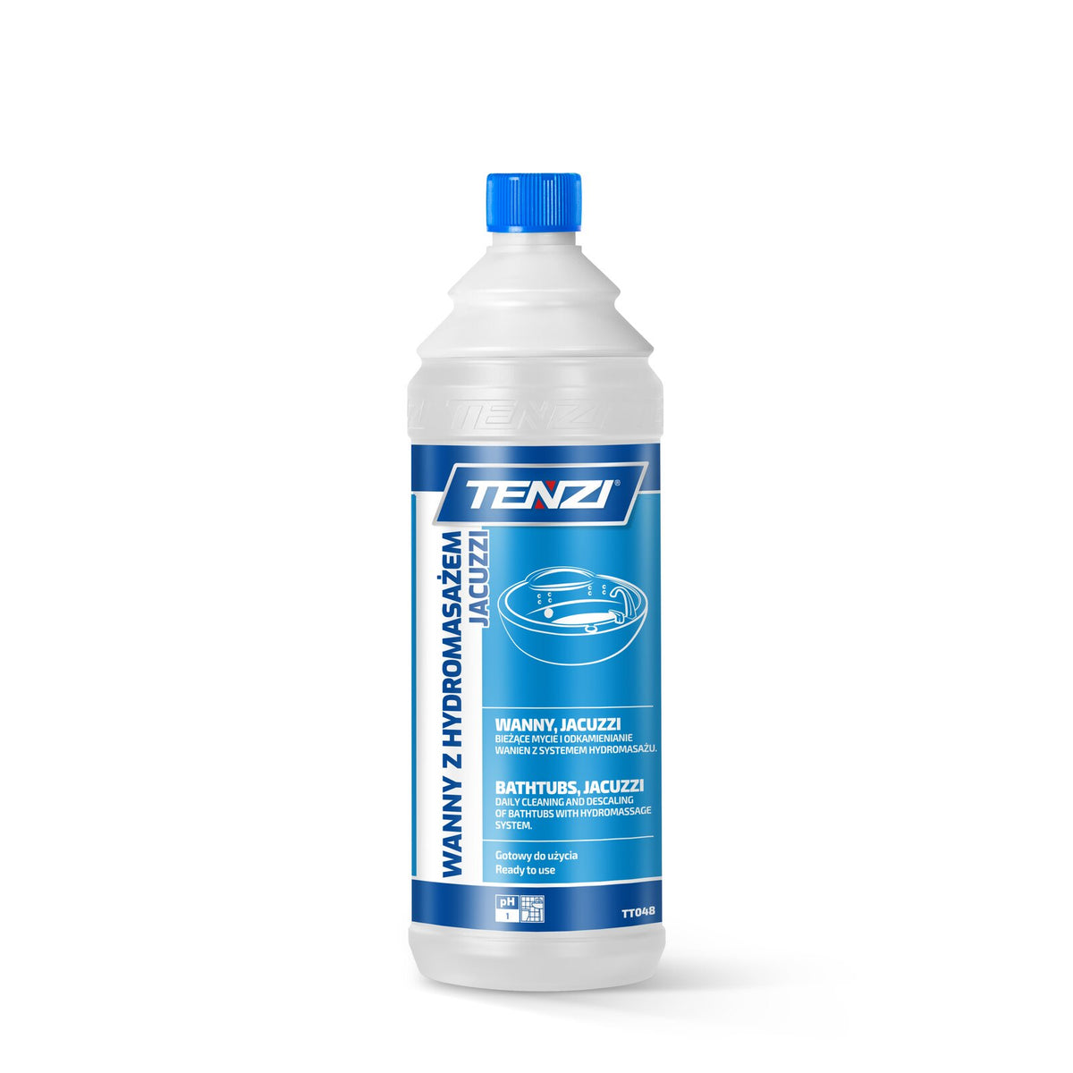 Tenzi Wanny z hydromasażem GT Whirlpool- und Jacuzzireiniger gebrauchsfertig 1 L – Flasche mit Schraubverschluss
