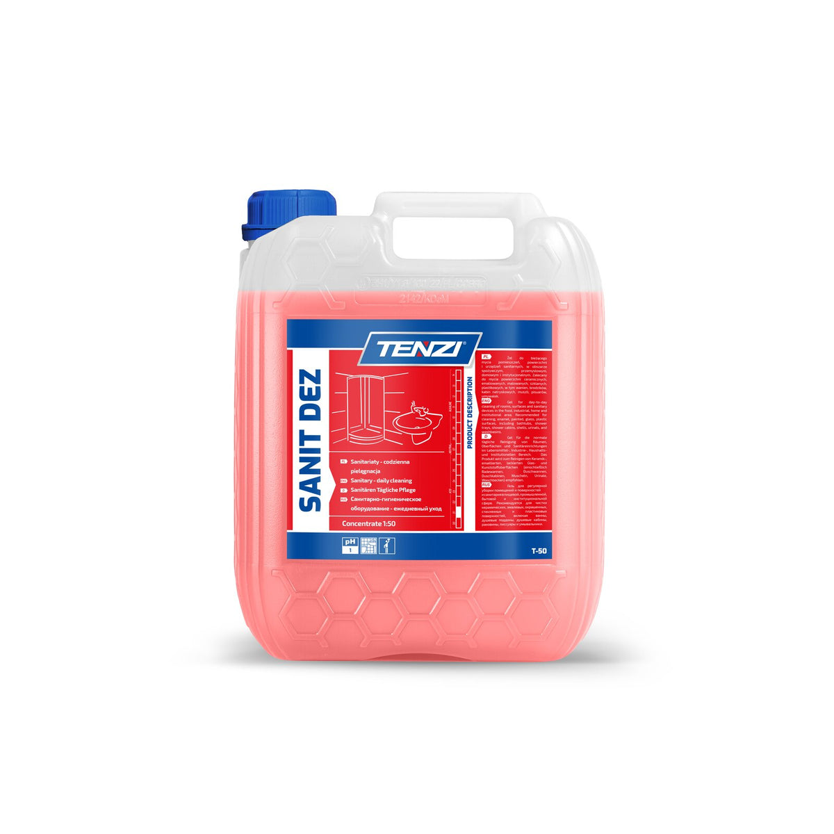 Tenzi Sanit Dez Sanitärreiniger Gel-Konzentrat 5 L – Kanister