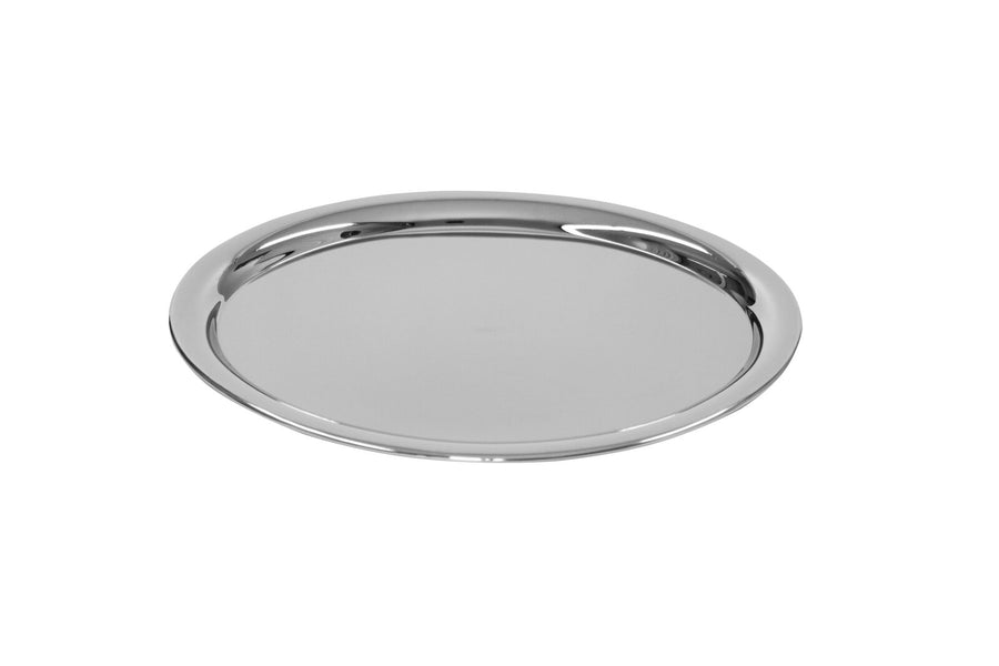 Schneider oval serving tray 22 x 28.5 cm, stainless steel, with rolled edge