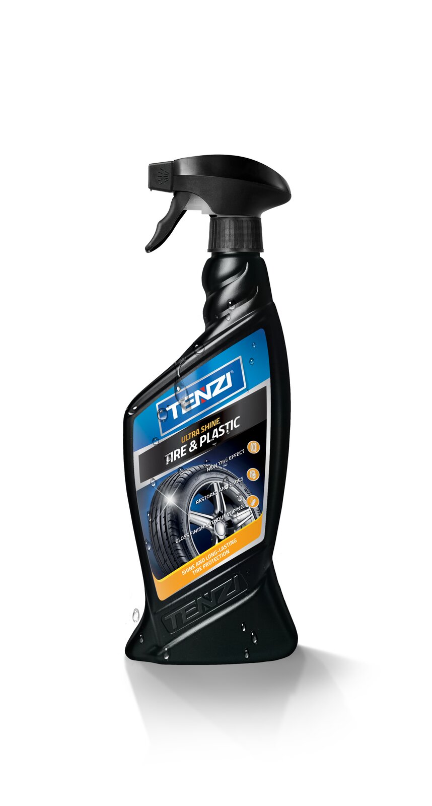 Tenzi Detailer Tire & Plastic Spray Reifen- & Kunststoffpflege 600 ml – Sprühflasche mit Trigger